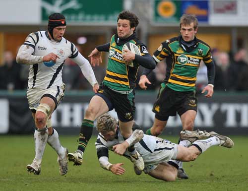 Northampton's Ben Foden on the charge