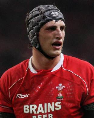 Wales lock Luke Charteris during the Prince William Cup match with South Africa at the Millennium Stadium, November 24 2007
