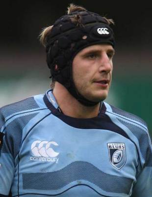 Cardiff Blues and Wales flanker Robin Sowden-Taylor, October 25 2008