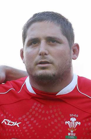 Dragons and Wales prop Rhys Thomas, August 4 2007