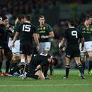 New Zealand's Dan Carter suffers a shoulder injury