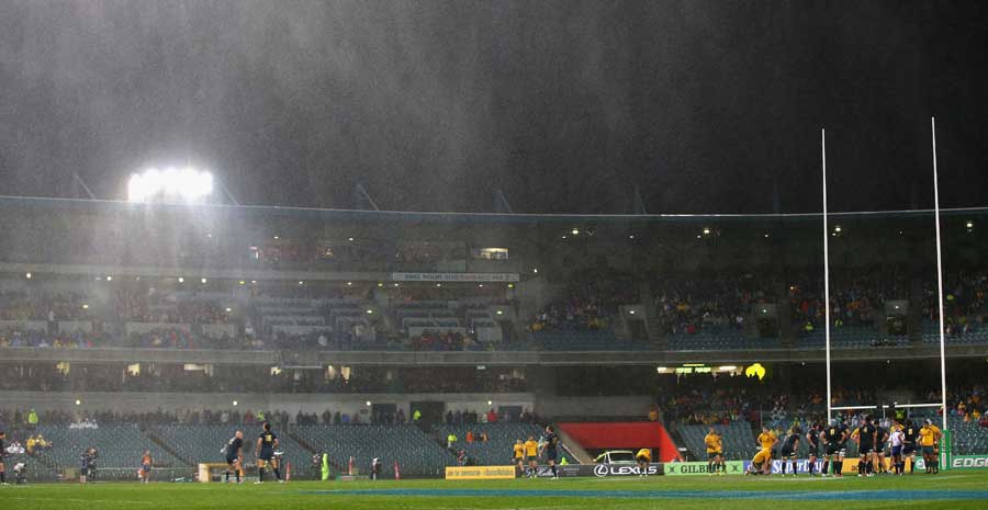 The game in Perth was played in horrendous conditions