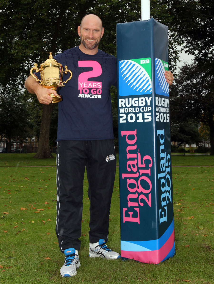 Lawrence Dallagio marks two years until the start of the 2015 Rugby World Cup