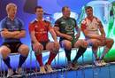 The captains of Ireland's provinces field questions from the media