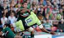 Northampton's Luther Burrell offloads under pressure
