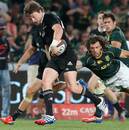 Beauden Barrett sprints away for the try that secured the Championship