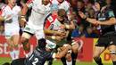 Ulster's Chris Henry attempts to force his way through