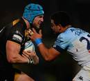 Wasps' James Haskell takes the ball into contact