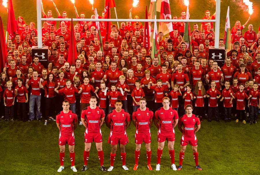The Welsh Rugby Union unveils Wales' new kit