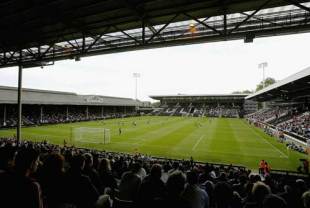 General view during the pre-season match between Fulham and Watford at Craven Cottage in London on July 10, 2004. 