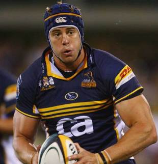 Brumbies and Australia lock Mark Chisholm in action against the Stormers in the Super 14, March 9 2007