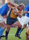 Australia's Phil Waugh attempts to break a tackle