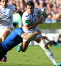 Castres' Brice Dulin looks to start an attack