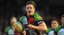 Harlequins' Jack Clifford runs away for their second try