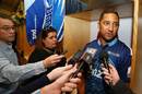 The Blues' Benji Marshall answers media questions