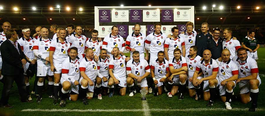 The victorious England legends side