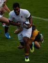 England's Billy Vunipola makes some yards