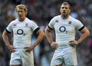 Billy Twelvetrees and Chris Robshaw take a breather