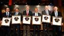 The new IRB Hall of Fame inductees, or those picking up the award on behalf of those honoured