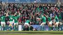 Ireland celebrate Conor Murray's try