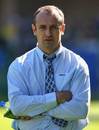 Sale Sharks' director of rugby Philippe Saint-Andre casts an eye over his side