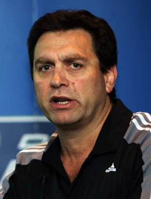 Auckland Blues coach David Nucifora announces the 2008 Super 14 squad at a press conference held at the Sky City Grand Hotel, Auckland, New Zealand, October 31, 2007