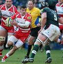 Gloucester's Jonny May takes the game to London Irish
