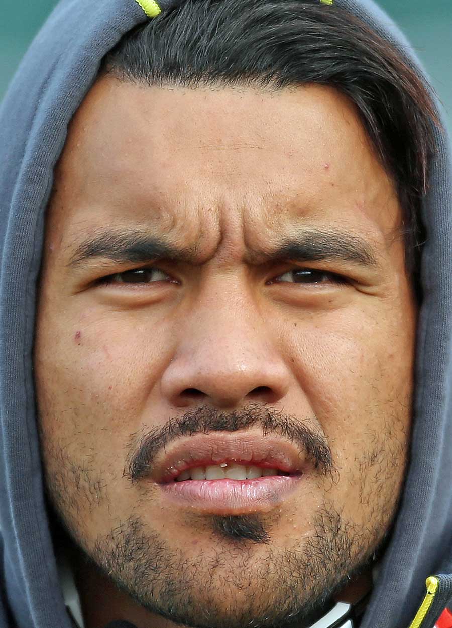 Australia's Digby Ioane watches a Wallabies training session