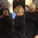 Before, during and after - Cardiff Blues' Luke Hamilton shaves his hair off for charity