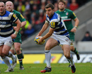 Bath's George Ford looks to spread the ball wide at Welford Road