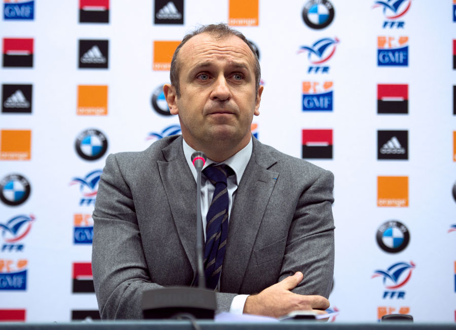 France's coach Philippe Saint-Andre announces the squad for the upcoming Six Nations