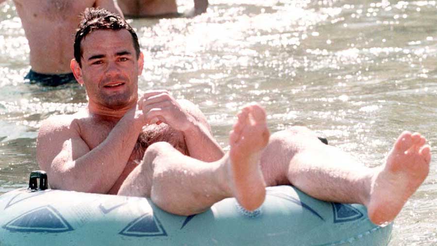 Will Carling relaxes