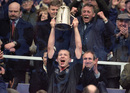 Andy Nicol lifts the Calcutta Cup in 2000