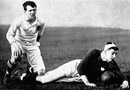 Scotland's John Dallas touches down to score a try in 1903