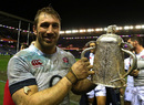 Chris Robshaw lifts the Calcutta Cup at Murrayfield