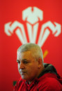Warren Gatland answers questions from the press