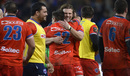Grenoble celebrate a famous victory over league-leaders Clermont