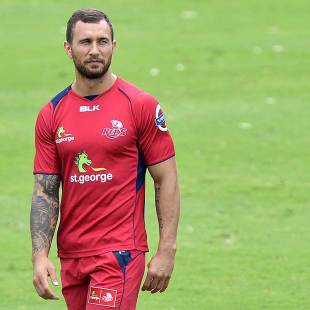 Quade Cooper trained strongly for Queensland Reds, Super Rugby, Ballymore Stadium, February 18, 2014