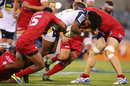 Henry Speight takes on the Reds defence
