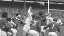 Wales contest a lineout against England