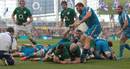 Cian Healy scores Ireland's third try against Italy