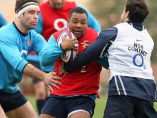 England's Steffon Armitage in action during a training session, Browns Sports Complex, Vilamoura, Portugal, January 30, 2009