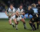 Sale Sharks' Dwayne Peel exploits a gap in the Worcester defence