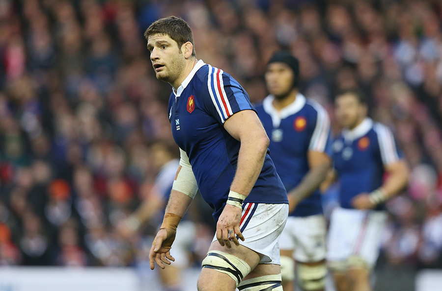 Pascal Pape in action for France against Scotland