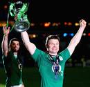 Brian O'Driscoll rejoices in his final Six Nations win