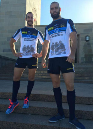 The Brumbies launch their special Anzac Day strip, Canberra, April 17, 2014