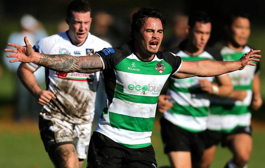 Marist Albion's Zac Guildford appeals during a match against High School Old Boys