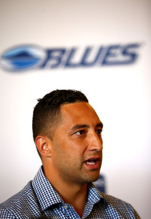 Benji Marshall faces the media at a press conference, Eden Park, Auckland, New Zealand, April 23, 2014