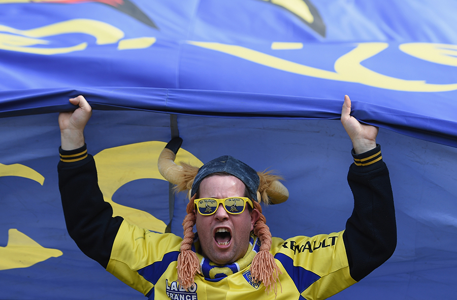 A Clermont fan is in high spirits despite his team's poor showing on the field