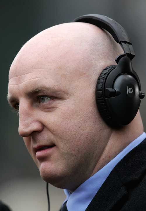Former Ireland hooker Keith Wood working as an analyst for the BBC